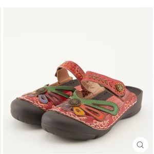 LA’ ARTISTE Spring Step Red clog